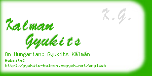 kalman gyukits business card